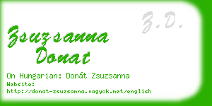 zsuzsanna donat business card